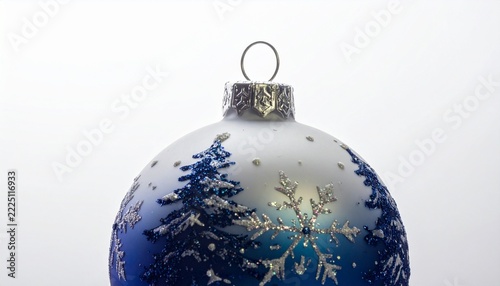 A beautiful Christmas ball Bauble ornament with patterns 