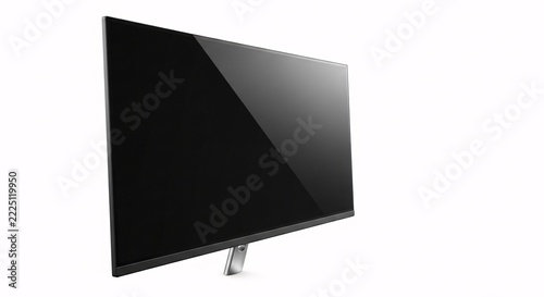 Modern flat screen monitor with sleek black display