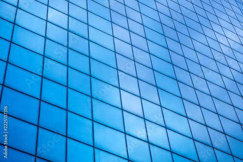 Abstract geometric pattern of glass windows