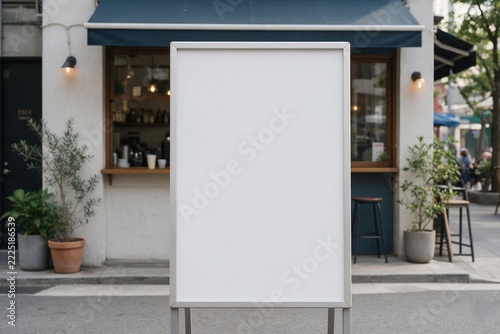 mockup displayed outside the building