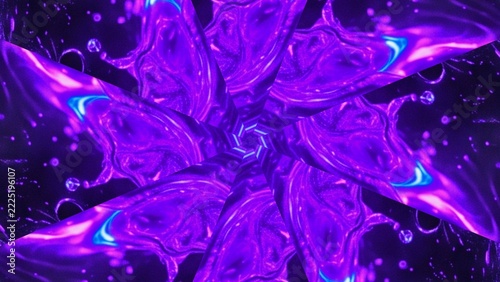 Abstract Purple Kaleidoscope Swirl.