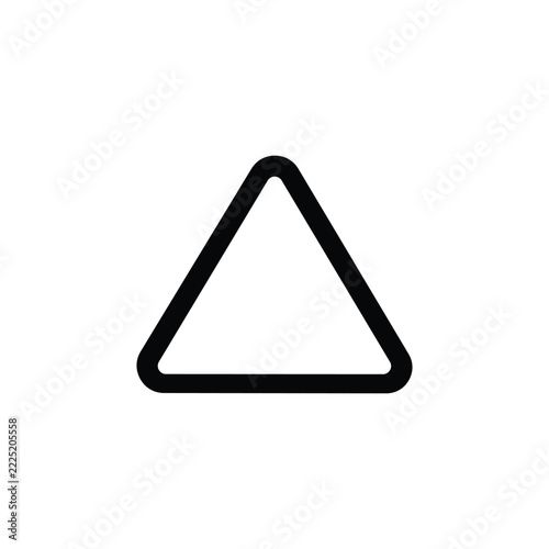 triangle icon,vector illustration. Flat design