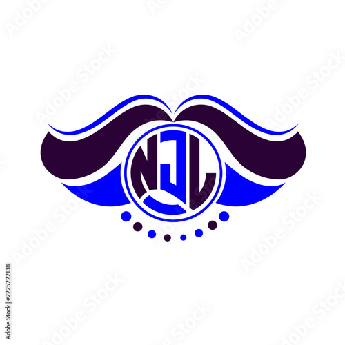 NJL letter logo creative design. NJL unique design