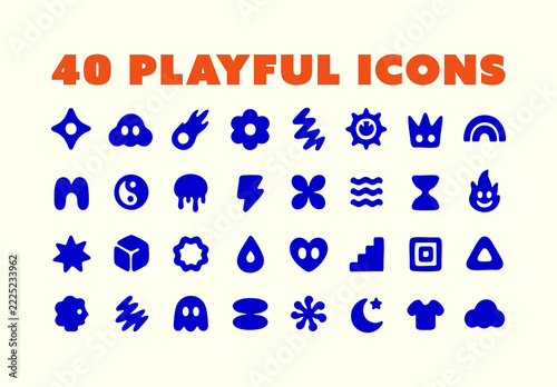 Playful Icon Pack For Design And Branding