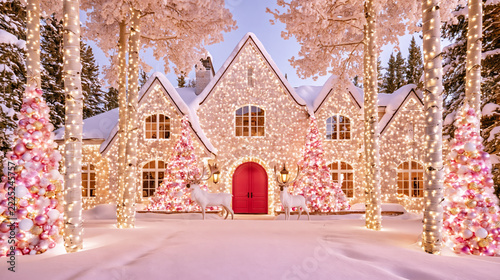 Charming Winter Wonderland Home Decorated for Christmas