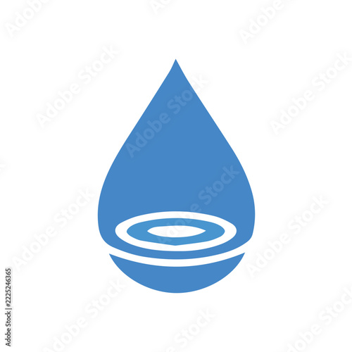 vector blue water drop