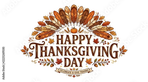 Celebrating thanksgiving day a time for gratitude family delicious food and cherished memories with loved ones
