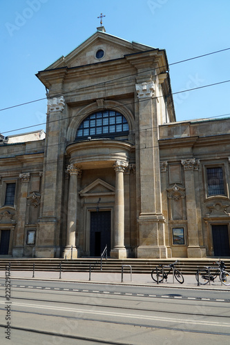Baroque church in the center of Krakow.