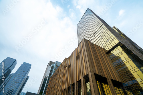 Modern Skyscrapers Forming Unique Urban Architecture