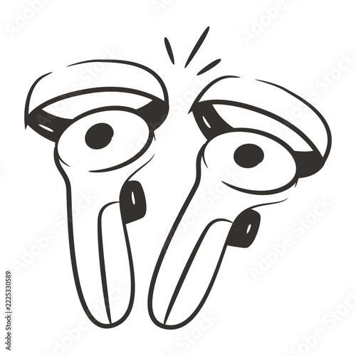 Creative design icon of wireless handsfree 