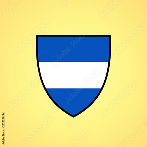 Shield with flag of El Salvador