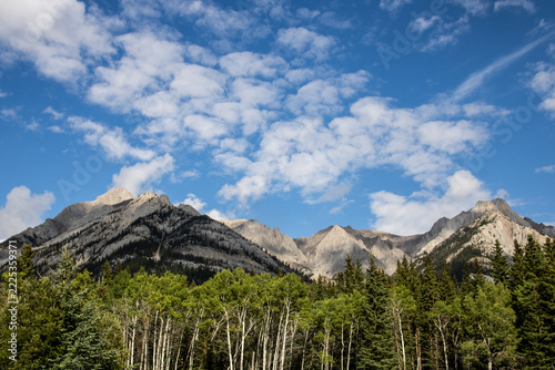 mountain landscape with clouds
