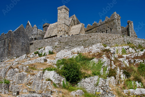 Rock of Cashel St. Patrick's Rock 12th and 13th century historic medieval ecclesiastical and royal site ruins perched on a dramatic limestone outcrop Cashel County Tipperary Republic of Ireland