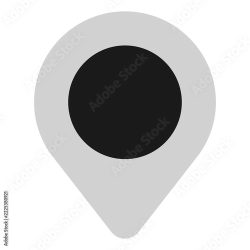 Pin location icon for map and navigation