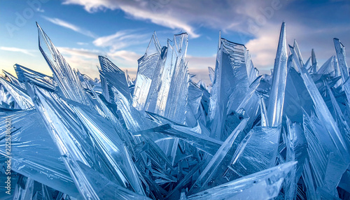 icy crystal texture, Generated image
