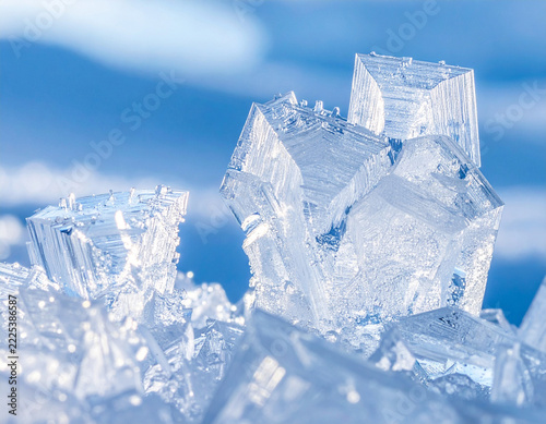 icy crystal texture, Generated image