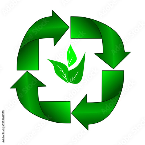 green recycle symbol