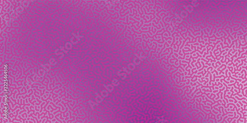 Organic Maze Turing Pattern Backdrop with Vibrant Pink Gradient for Modern Generative and Science Design. background eps10