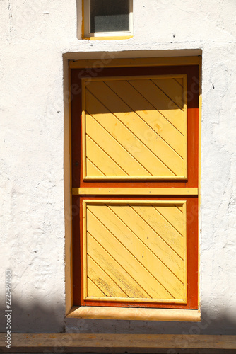 Architecture on the island of Symi, Greece.