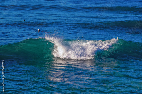 Breaking Waves at a Body Surfing Spot.