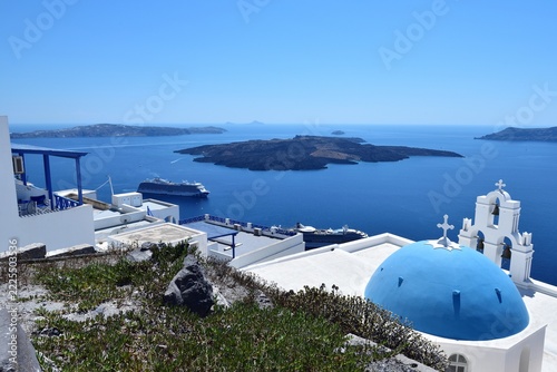 Enchanted Princess in the old Port of Santorini