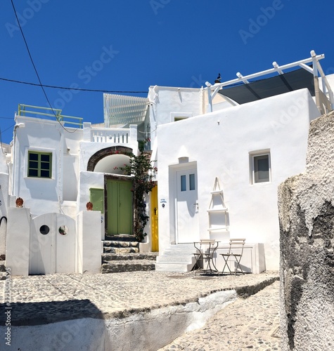Traditioanl white house in Megalochori