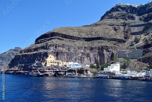 Cable car station old Port of Santorini