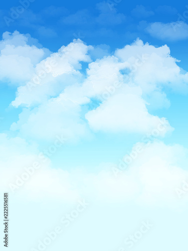 blue sky with clouds