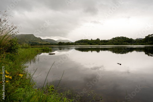 Quiet Highland loch and open moorland