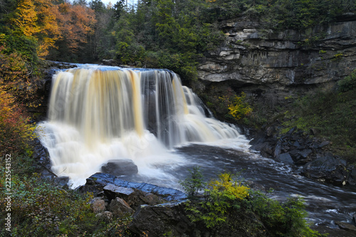 Blackwater Falls State Park, Davis WV in autumn fall foliage