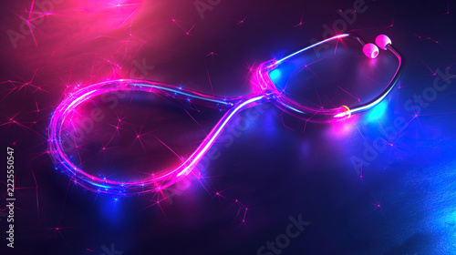 Close-Up of Stethoscope Listening to Heartbeat