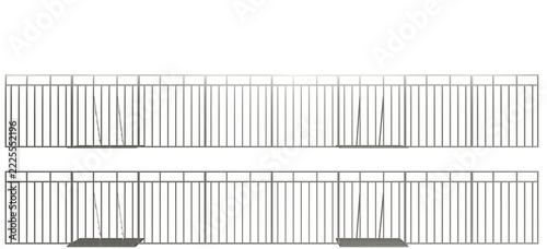 Modern Metal Fence Event Barricade Crowd Control
