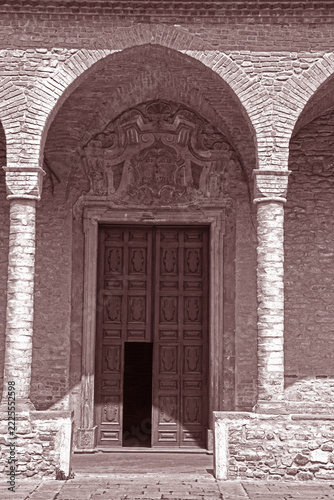 Basilica of Saint Columbanus (Abbey of Saint Columbanus), located in Bobbio, in the province of Piacenza Italy