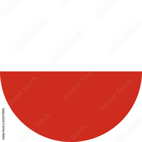 Province of Germany Thuringia civil flag circle button, badge. Flag of region Thuringia round sign, banner, background. National icon, sticker.