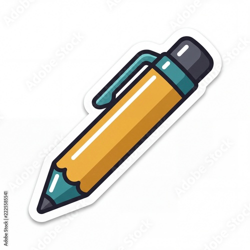 Scandinavian Style Minimalist Line Icons for Office Supplies and Stationery