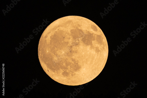 Detailed Full Moon Texture.High-resolution close-up shot