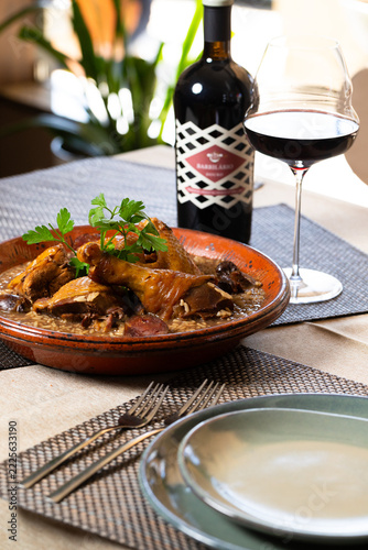 The authentic Arroz de Cabidela (traditionally known as 
