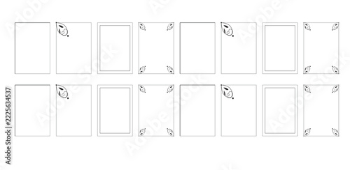 Minimalist abstract shapes with hand-drawn elements