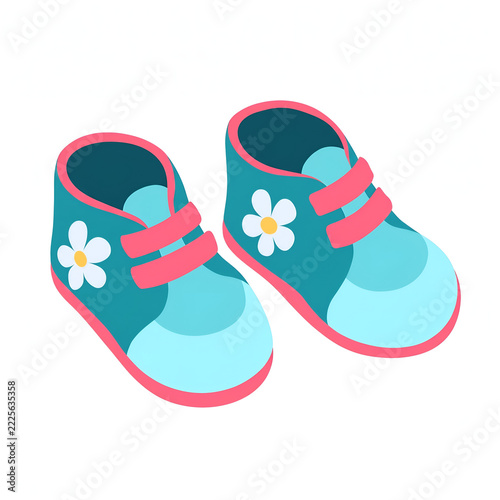 children's shoes illustration 