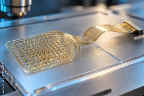 Neural Electrode Array Scientific Research Visualization