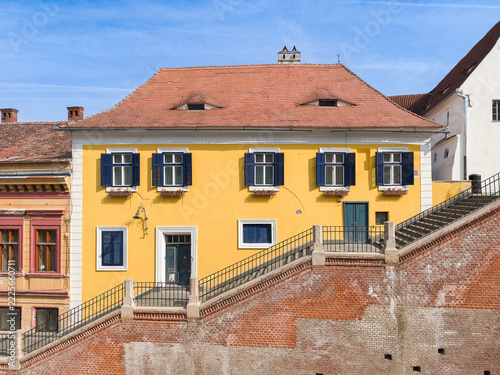 Traditional House Near the Bridge of Lies in Historic Sibiu, Romania