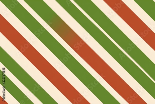Seamless diagonal stripe pattern with palm green cream and thin terracotta accent lines for toddler boy bedding
