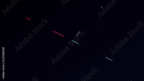 Minimalist abstract motion background, with dynamic neon, lines and geometric, shapes