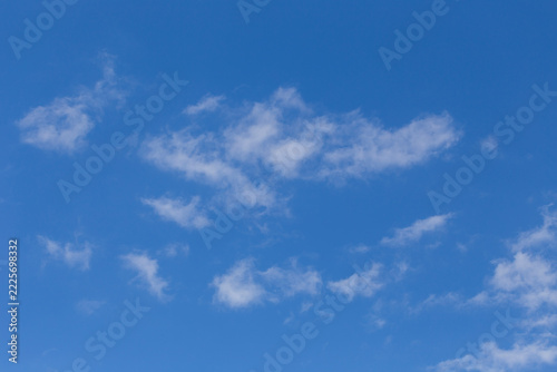 The cloudy blue summer Sky