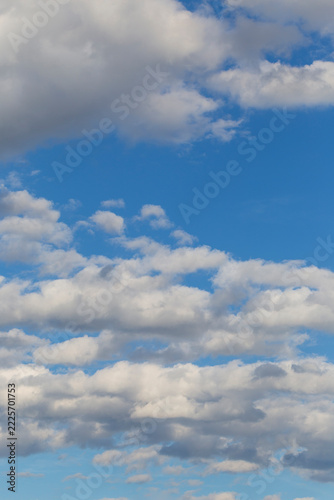 The cloudy blue summer Sky