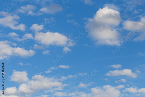 The cloudy blue summer Sky
