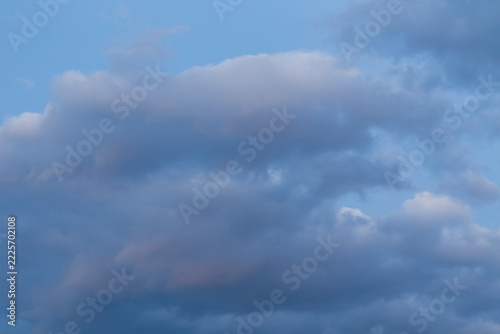 The cloudy blue summer Sky
