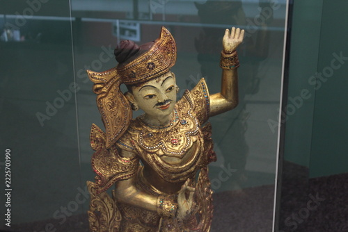 antique golden statue from myanmar