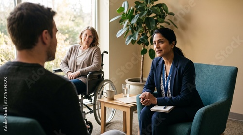 Adult son joins a family research enrollment discussion