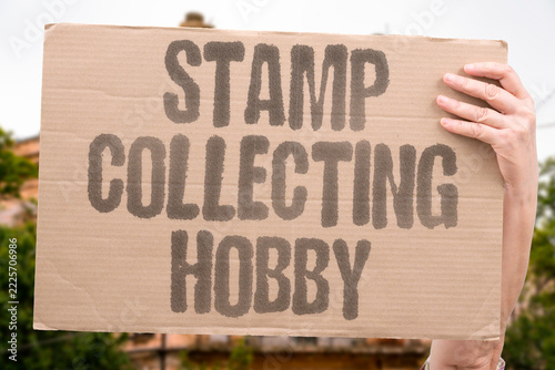 Obraz na plátně "Stamp collecting hobby" Patient philatelists soak, sort, mount